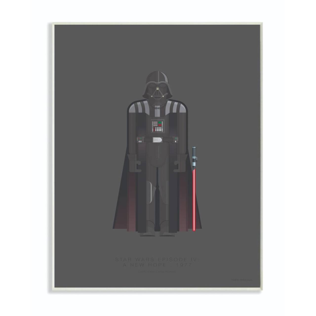 Stupell Industries Star Wars Darth Vader Fashion Design Wall Plaque